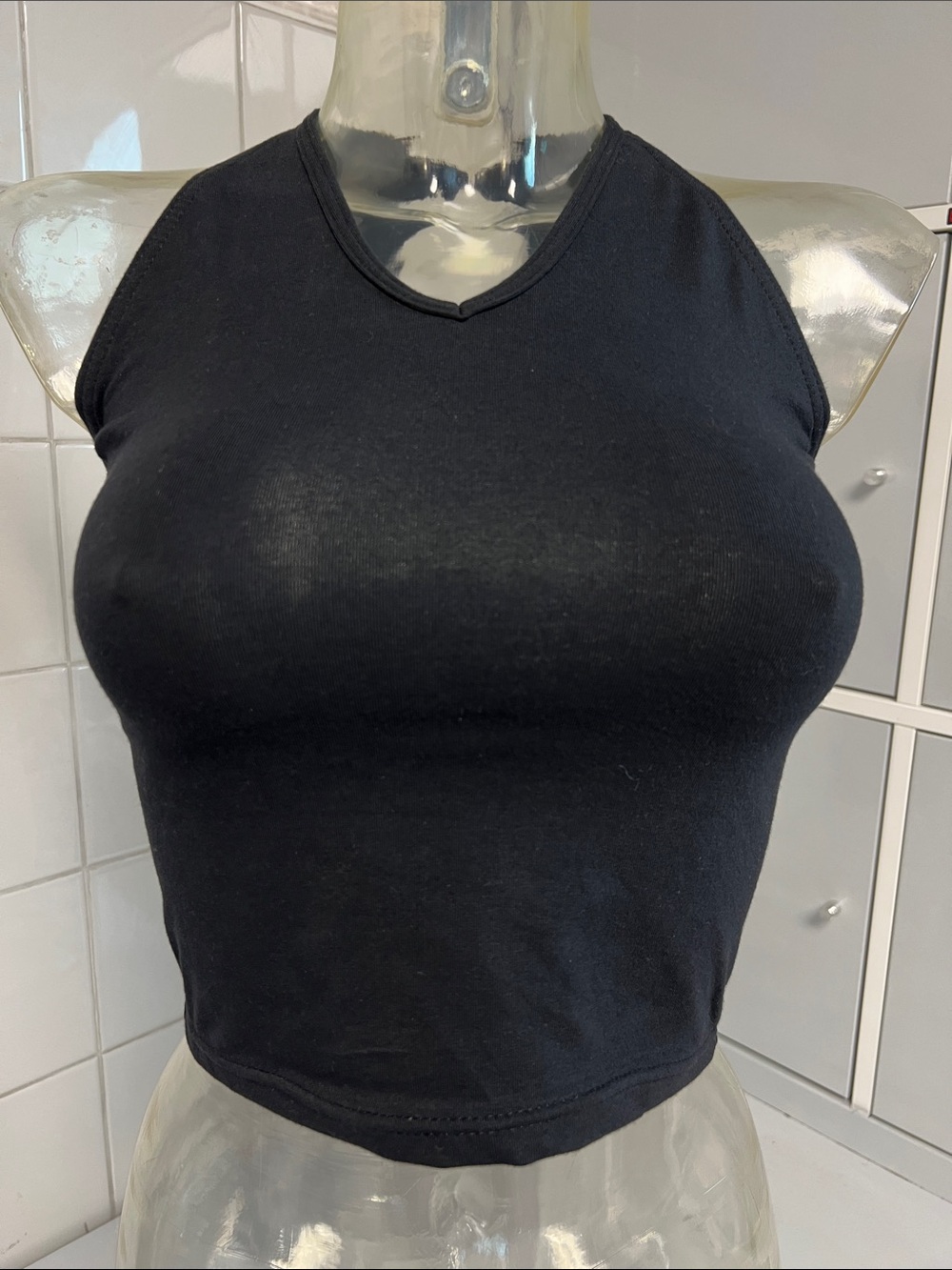 Body Wrappers Y2K Open Back Halter Top S NWOT